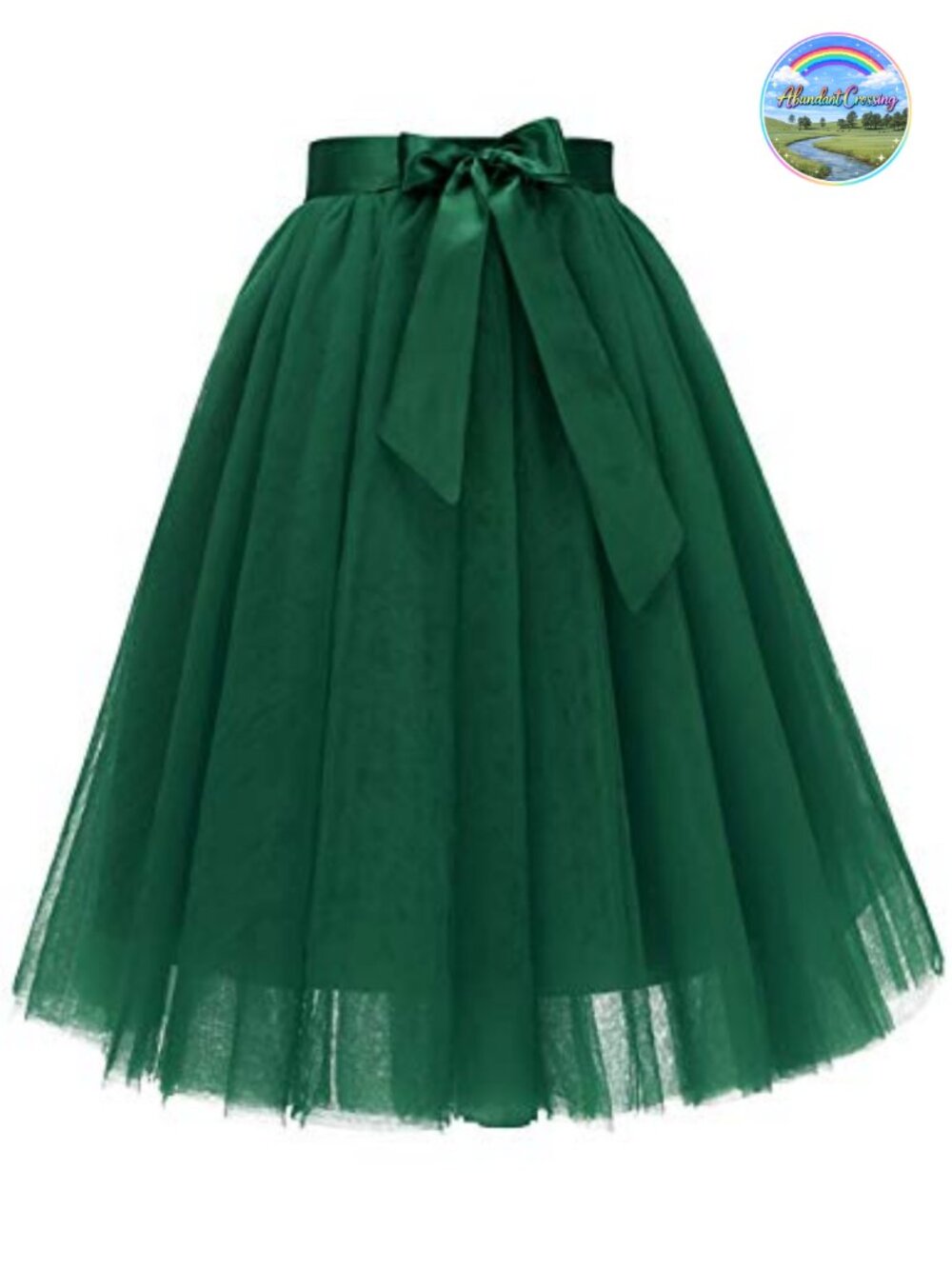 Bridesmay Women's Tulle Skirt Knee Length 6-Layered A-Line Fairy Skirt